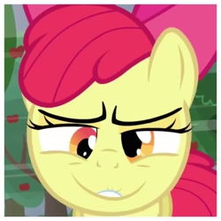 Size: 1936x1936 | Tagged: safe, apple bloom, earth pony, pony, apple family reunion, derp, female, filly, inverted mouth