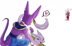 Size: 1024x661 | Tagged: safe, artist:carnifex, edit, baast, spoiler:comic, spoiler:comic24, beerus, crossover shipping, dragon ball z, marcelo pissardini, voice actor joke, whis