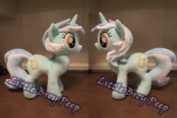 Size: 897x599 | Tagged: safe, artist:little-broy-peep, lyra heartstrings, pony, irl, photo, plushie, solo