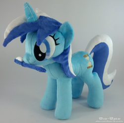 Size: 1800x1788 | Tagged: safe, artist:zizzaz, minuette, irl, photo, plushie, toothbrush