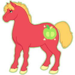 Size: 500x500 | Tagged: safe, artist:moonspots, big macintosh, earth pony, pony, male, realistic, stallion