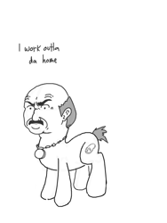 Size: 480x640 | Tagged: safe, artist:caffeinerabbit, aqua teen hunger force, carl, carl brutananadilewski, ponified