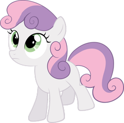 Size: 900x888 | Tagged: safe, artist:scootaloo24, sweetie belle, earth pony, pony, race swap, simple background, solo, transparent background, vector