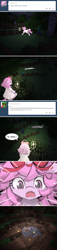 Size: 650x2835 | Tagged: safe, artist:lumineko, oc, oc:neko heart, zombie, ask, ask neko heart, clothes, comic, creeper, crossover, death, dress, hair bow, minecraft, night, tree, tumblr