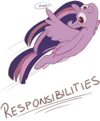 Size: 2500x3000 | Tagged: safe, artist:maxiima, twilight sparkle, twilight sparkle (alicorn), alicorn, pony, female, flying, mare, nope, one word, simple background, solo, transparent background