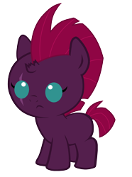 Size: 1880x2524 | Tagged: safe, artist:magpie-pony, fizzlepop berrytwist, tempest shadow, my little pony: the movie, baby, broken horn, solo, younger