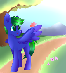 Size: 2709x3000 | Tagged: safe, artist:beashay, oc, oc only, oc:circuit breaker, bird, pegasus, pony, high res, male, solo, stallion