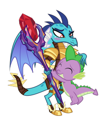 Size: 9395x11077 | Tagged: safe, artist:deyrasd, princess ember, spike, dragon, absurd resolution, blushing, emberspike, female, hug, male, shipping, simple background, straight, transparent background, vector