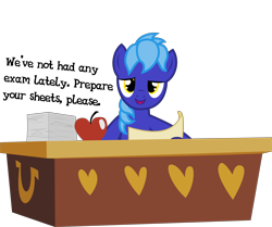 Size: 7971x6664 | Tagged: safe, artist:deyrasd, oc, oc only, oc:dayandey, pony, absurd resolution, male, simple background, solo, stallion, table, transparent background, vector