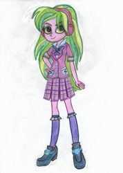 Size: 1660x2337 | Tagged: safe, artist:cybertronianbrony, lemon zest, equestria girls, clothes, crystal prep academy uniform, school uniform, solo