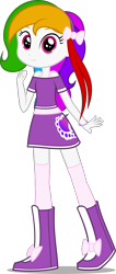 Size: 941x2223 | Tagged: safe, artist:zacatron94, oc, oc only, oc:shining star, equestria girls, clothes, equestria girls-ified, looking at you, simple background, smiling, solo, transparent background