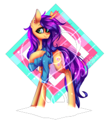 Size: 1861x2041 | Tagged: safe, artist:huirou, oc, oc only, oc:lilac sketch, pony, unicorn, clothes, female, hoodie, mare, simple background, solo, transparent background