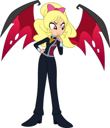 Size: 4296x5000 | Tagged: safe, artist:diegator007, oc, oc only, oc:princess dark matter, equestria girls, absurd resolution, clothes, equestria girls-ified, pants, request, simple background, solo, thinking, transparent background, wings