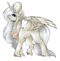 Size: 905x925 | Tagged: safe, artist:twinkepaint, oc, oc only, alicorn, pony, alicorn oc, female, huge ears, mare, simple background, solo, transparent background, unshorn fetlocks