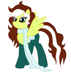 Size: 2188x2263 | Tagged: safe, artist:edcom02, artist:jmkplover, pegasus, pony, clothes, crossover, marvel, marvel comics, ponified, rogue (x-men), scarf, solo, x-men