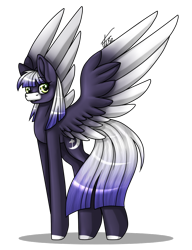 Size: 766x1000 | Tagged: safe, artist:inspiredpixels, oc, oc only, pegasus, pony, colored wings, female, mare, multicolored wings, simple background, solo, spread wings, transparent background, wings