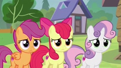 Size: 1920x1080 | Tagged: safe, screencap, apple bloom, scootaloo, sweetie belle, marks and recreation, cutie mark crusaders