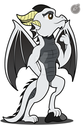 Size: 1024x1536 | Tagged: safe, artist:moonlightfan, oc, oc only, anthro, dragon, anthro oc, simple background, solo, transparent background