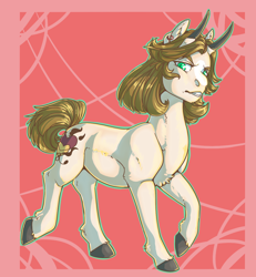 Size: 1200x1300 | Tagged: safe, artist:maplesyrupsparkles, oc, oc only, bicorn, pony, horns, sneer, solo