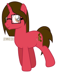 Size: 2819x3500 | Tagged: safe, artist:jennieoo, oc, oc only, oc:patchwork, pony, unicorn, glasses, male, simple background, solo, stallion, transparent background, vector