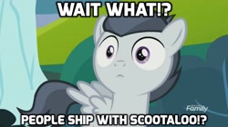 Size: 1024x573 | Tagged: safe, edit, edited screencap, screencap, rumble, pegasus, pony, marks and recreation, colt, discovery family logo, image macro, male, meme, solo