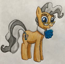 Size: 2659x2633 | Tagged: safe, artist:bozzerkazooers, mayor mare, earth pony, pony, female, glasses, high res, mare, solo, traditional art