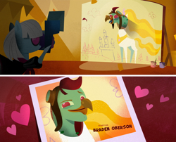 Size: 1238x1000 | Tagged: safe, screencap, murdock, photo finish, my little pony: the movie, credits, handsome murdock, parrot pirates, photo finish is a miracle worker, pirate