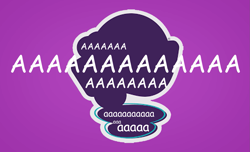 Size: 1757x1069 | Tagged: safe, artist:ashie, edit, aaaaaaaaaa, aliasing, jpg artifacts, logo parody, low quality, my little aaaaaaaaaaaaaaaaaa, my little pony logo, ponies the anthology vi, purple background, simple background, text, wat