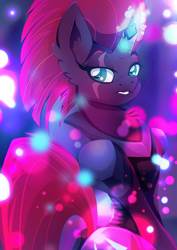 Size: 1358x1920 | Tagged: safe, artist:rariedash, tempest shadow, unicorn, my little pony: the movie, broken horn, eye scar, looking at you, scar, solo