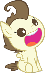 Size: 2146x3516 | Tagged: safe, artist:red4567, pound cake, pegasus, pony, it isn't the mane thing about you, baby, baby pony, male, open mouth, simple background, sitting, transparent background, vector