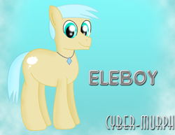 Size: 1307x1008 | Tagged: safe, artist:cyber-murph, oc, oc only, oc:eleboy, earth pony, pony, commission, jewelry, necklace, ponysona, signature, solo