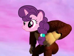 Size: 958x720 | Tagged: safe, sugar belle, pony, hard to say anything, 1000 years in photoshop, donkey kong, donkey kong country, head swap, wat