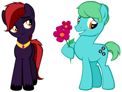 Size: 1024x770 | Tagged: safe, artist:petraea, oc, oc only, oc:black fire, oc:scaredy, earth pony, pony, female, male, mare, simple background, stallion, transparent background, vector