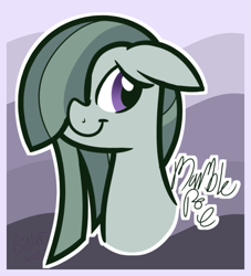Size: 955x1054 | Tagged: safe, artist:binkyt11, derpibooru exclusive, part of a set, marble pie, earth pony, pony, abstract background, female, mare, signature, solo