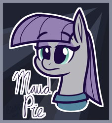 Size: 955x1054 | Tagged: safe, artist:binkyt11, derpibooru exclusive, part of a set, maud pie, earth pony, pony, abstract background, female, mare, signature