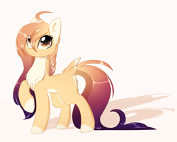 Size: 1024x823 | Tagged: safe, artist:little-sketches, oc, oc only, oc:hoshi, earth pony, pony, female, mare, raised hoof, solo, tail feathers