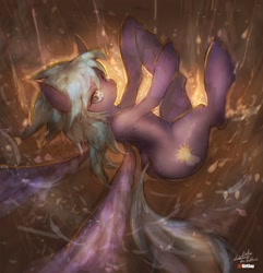 Size: 1600x1661 | Tagged: safe, artist:girlsay, cloudchaser, pegasus, pony, female, large wings, looking at you, mare, patreon, patreon logo, smiling, solo, wings