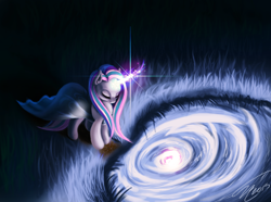 Size: 1280x950 | Tagged: safe, artist:althyra-nex, oc, oc only, pony, unicorn, night, solo