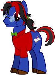 Size: 5150x7000 | Tagged: safe, artist:xboomdiersx, oc, oc only, oc:almanac blossom, earth pony, pony, absurd resolution, glasses, male, simple background, solo, stallion, transparent background