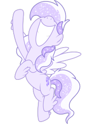 Size: 2048x2732 | Tagged: safe, artist:prismaticstars, oc, oc only, oc:starstorm slumber, pegasus, pony, ethereal mane, female, happy, nose in the air, simple background, smiling, solo, transparent background, vector