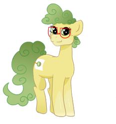 Size: 700x750 | Tagged: safe, artist:kiwiscribbles, oc, oc only, oc:kiwi scribbles, glasses, heart eyes, simple background, solo, transparent background, wingding eyes