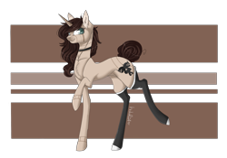 Size: 2033x1420 | Tagged: safe, artist:holoriot, oc, oc only, oc:abby rae, pony, unicorn, female, mare, raised hoof, raised leg, solo