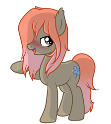 Size: 800x891 | Tagged: safe, artist:noioo, oc, oc only, pony, blushing, echo flower, solo, undertale