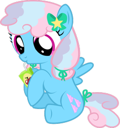 Size: 630x673 | Tagged: safe, artist:xenoneal, oc, oc only, oc:sugar cloud, pegasus, pony, .svg available, female, filly, juice, juice box, simple background, solo, svg, transparent background, vector