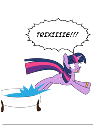 Size: 314x419 | Tagged: safe, artist:dekomaru, twilight sparkle, ask, bathtub, tumblr, tumblr:ask twixie, water