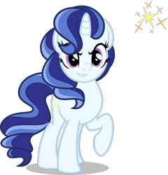 Size: 5000x5213 | Tagged: safe, artist:orin331, majesty, unicorn, g1, absurd resolution, alternate hairstyle, dancerverse, female, g1 to g4, generation leap, mare, raised hoof, simple background, smiling, solo, transparent background