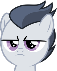 Size: 4889x6098 | Tagged: safe, artist:frownfactory, rumble, pegasus, pony, marks and recreation, .svg available, colt, faic, male, reaction image, rumble is not amused, simple background, solo, svg, transparent background, unamused, vector