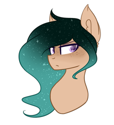 Size: 1305x1440 | Tagged: safe, artist:despotshy, oc, oc only, pony, bust, female, mare, portrait, simple background, solo, starry mane, transparent background