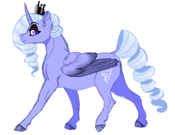 Size: 1100x850 | Tagged: safe, artist:bijutsuyoukai, oc, oc only, alicorn, pony, crown, female, jewelry, mare, regalia, simple background, solo, transparent background