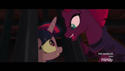 Size: 960x546 | Tagged: safe, screencap, tempest shadow, twilight sparkle, twilight sparkle (alicorn), alicorn, my little pony: the movie, evil grin, open up your eyes, smiling